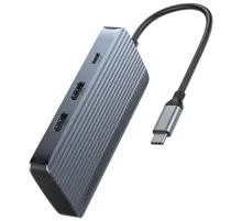 Концентратор USB-C 7-in-1 1xUSB-C PD100W + 2xHDMI + 4xUSB-A black Anker (A83740A2)