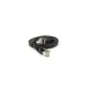 Патч-корд 1м UTP cat.7, CU, RJ45, плоский, black Weepda (PCMF-CU7/1.0Bk)