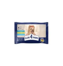 Вологий корм для собак Club 4 Paws Premium ягня, кролик та лосось 4х85 г (4820269145443)