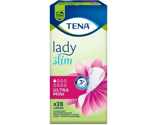Урологічні прокладки Tena Lady Slim Ultra Mini 28 шт. (7310791247649/7322541116082)