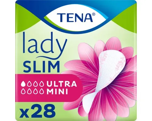 Урологічні прокладки Tena Lady Slim Ultra Mini 28 шт. (7310791247649/7322541116082)