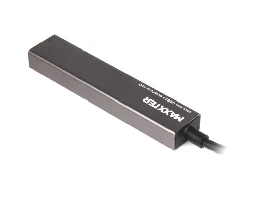 Концентратор Maxxter USB 3.0 Type-C 4 ports grey (HU3С-4P-02)