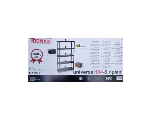 Стелаж Toomax 5 полиць cm. 100x40x180h black (5142)