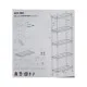 Стелаж Toomax 5 полиць cm. 100x40x180h black (5142)