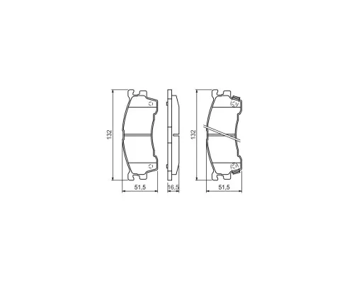 Гальмівні колодки Bosch 0 986 460 975