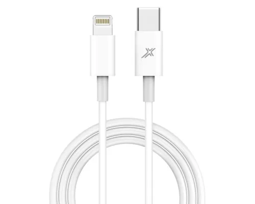 Дата кабель USB-C to Lightning 1.0m12W CL-03W White Grand-X (CL-03W)