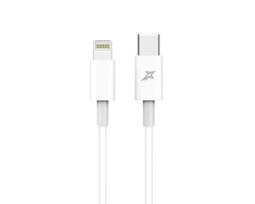 Дата кабель USB-C to Lightning 1.0m12W CL-03W White Grand-X (CL-03W)