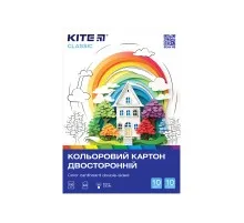 Кольоровий картон Kite А4 двосторонній Classic 10 аркушів (K-255)