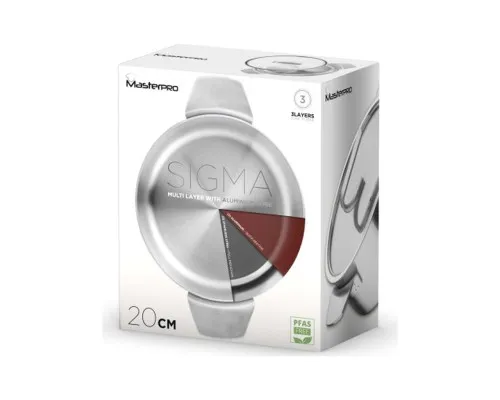 Каструля MasterPro Sigma, з кришкою 2.9 л (BGMP-1665-MM)