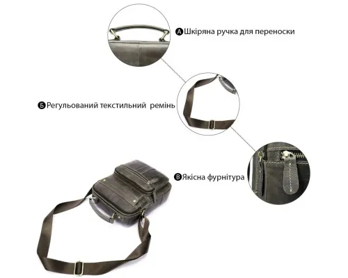 Сумка Vintage Сіра (20028)