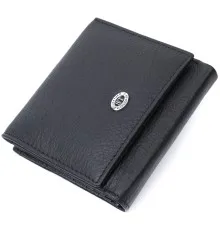 Гаманець ST Leather З натуральної шкіри Чорний (22709)