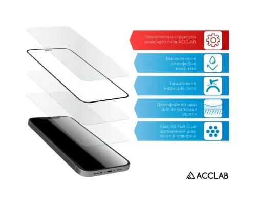 Скло захисне ACCLAB Full Glue Oppo A57S Black (1283126576690)