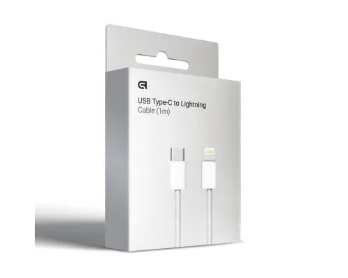 Дата кабель USB-C to Lightning 1.0m White Armorstandart (ARM72697)