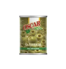 Овочева консервація Oscar foods Оливки без кісточки 400 г (8413552051406)