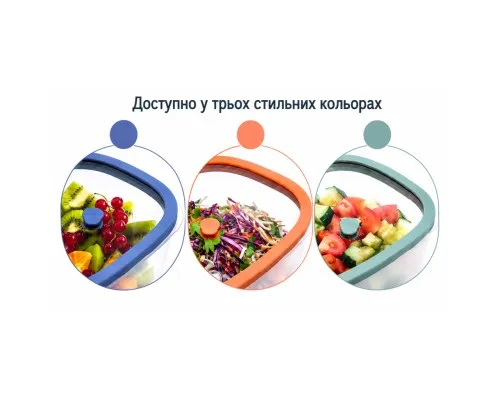 Харчовий контейнер Status Fresko Набір з 5-ти предметів + ручний вакуумний насос бузковий (177112)