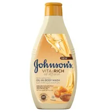Гель для душу Johnson's Vita-Rich Поживний з оліями мигдалю і Ши 400 мл (3574661543888)