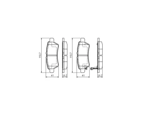 Гальмівні колодки Bosch 0 986 494 369