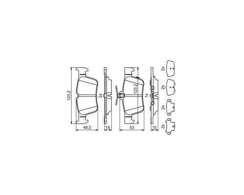 Гальмівні колодки Bosch 0986494839