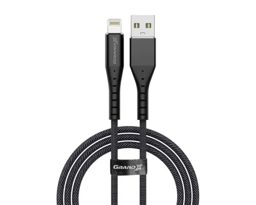 Дата кабель USB 2.0 AM to Lightning 1.2m FL-12B Grand-X (FL-12B)