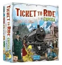 Настільна гра Lord of Boards Квиток на поїзд: Європа (Ticket to ride: Europe) (укр.) (DOW7202UK)