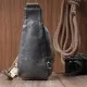 Сумка Vintage Через плече з екошкіри Сіра (22792)