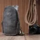 Сумка Vintage Через плече з екошкіри Сіра (22792)