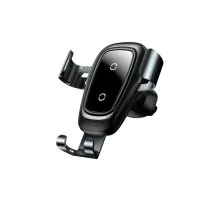 Універсальний автотримач Baseus Metal Gravity with technology Qi 10W (WXYL-B0A)