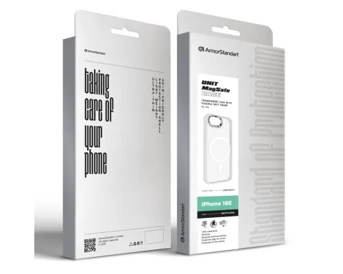 Чохол до мобільного телефона Armorstandart Unit MagSafe Apple iPhone 16e Matte Clear (ARM83877)