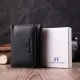 Гаманець ST Leather Шкіряний Чорний (22506)
