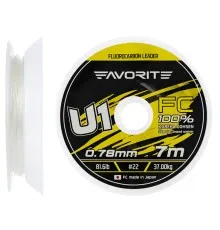 Флюорокарбон Favorite U1 FC 7m 22/0.78mm 81.6lb/37.0kg (1693.11.94)
