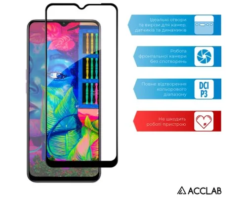 Скло захисне ACCLAB Full Glue Oppo A58 4G Black (1283126583452)