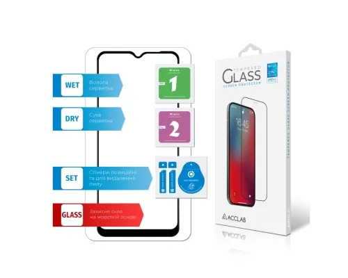 Скло захисне ACCLAB Full Glue Oppo A58 4G Black (1283126583452)