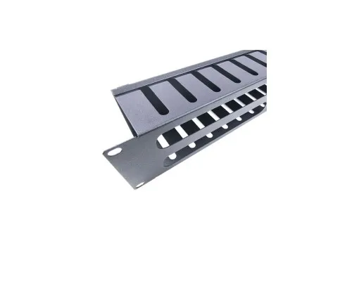 Кабельний організатор 19" 2U з кришкою SN (80мм) - 9005 Eserver (КР-012.2U.19)