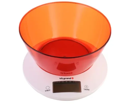 Ваги кухонні Vilgrand VKS-533C red