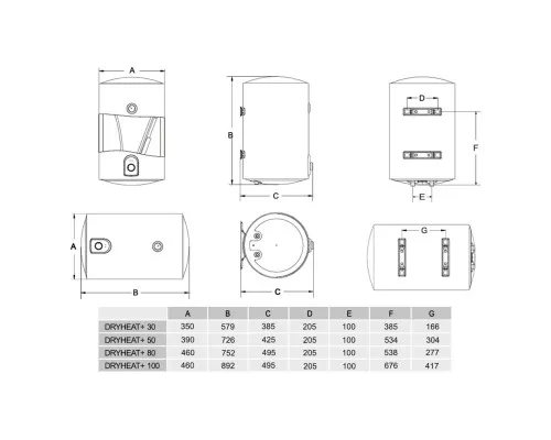 Бойлер Gorenje DryHeat+ 80 (748014)