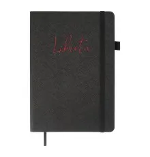 Книга записна Buromax LIBRETA, А5, 96 аркушів, клітинка, чорний (BM.295117-01)