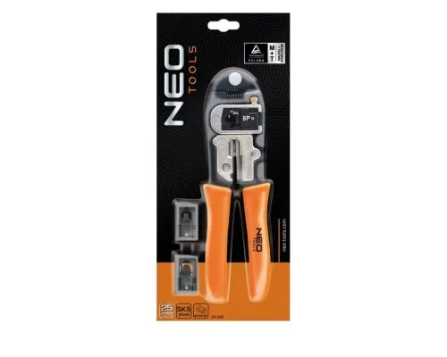 Інструмент Neo Tools для обжима наконечников 4P, 6P, 8P (01-501)