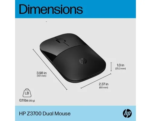 Мишка HP Z3700 Dual Wireless/Bluetooth Black (758A8AA)