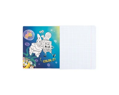 Зошит Kite SpongeBob SquarePants, 18 аркушів, клітинка (SB25-236)