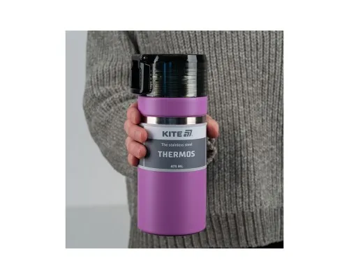 Термос Kite 473 мл фіолетовий (K25-320-3)