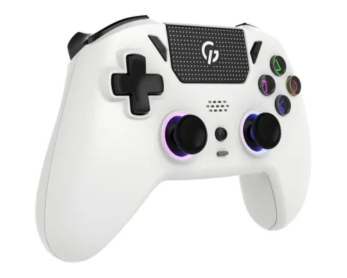 Геймпад GamePro GPS20W 2.4G/BT 5.1/USB (Switch/PC/PS/iOS/Android) RGB White (GPS20W)
