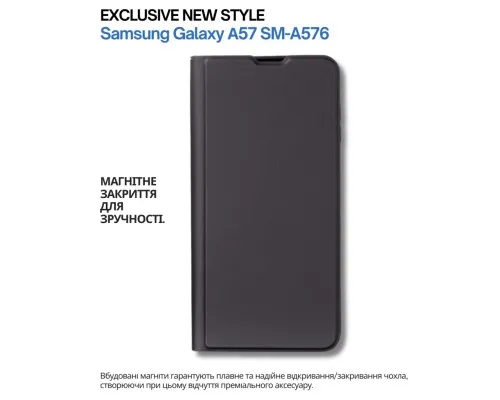 Чохол до мобільного телефона BeCover Exclusive New Style Samsung Galaxy A57 SM-A576 Black (714927)
