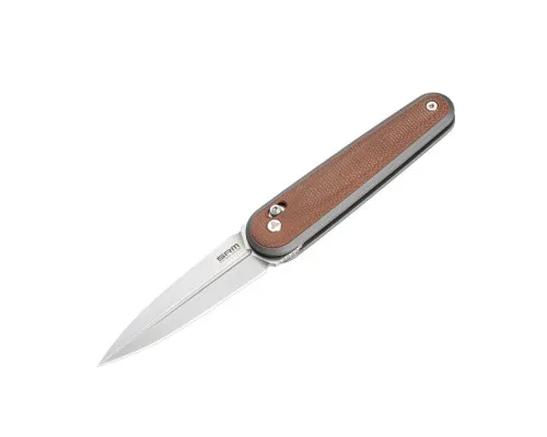 Ніж SRM Twin, Brown Micarta, Stonewash (251MB-MN)