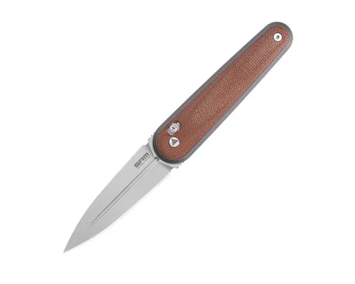 Ніж SRM Twin, Brown Micarta, Stonewash (251MB-MN)