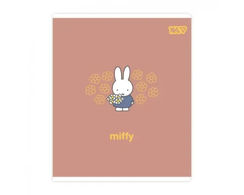 Зошит Yes Miffy Bunny А5 12 аркушів коса лінія (768599)