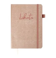 Книга записна Buromax LIBRETA, А5, 96 аркушів, клітинка, бежевий (BM.295117-28)