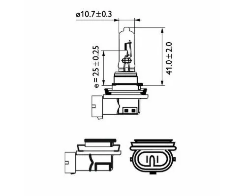 Автолампа Philips галогенова 65W (12361 C1)