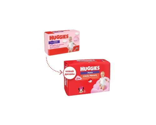 Підгузки Huggies Little Movers/Pants 4 (9-14 кг) Jumbo для дівчаток 36 шт (5029053564258)