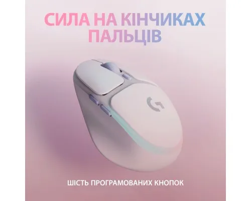 Мишка Logitech G705 Gaming Wireless/Bluetooth White (910-006367)