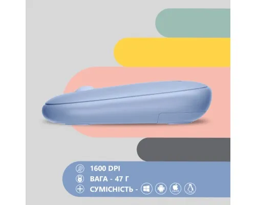 Мишка 2E MF300 Silent Wireless/Bluetooth Stone Blue (2E-MF300WBL)